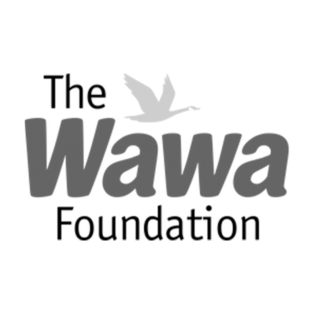Logo of The Wawa Foundation featuring a stylized bird silhouette above the text