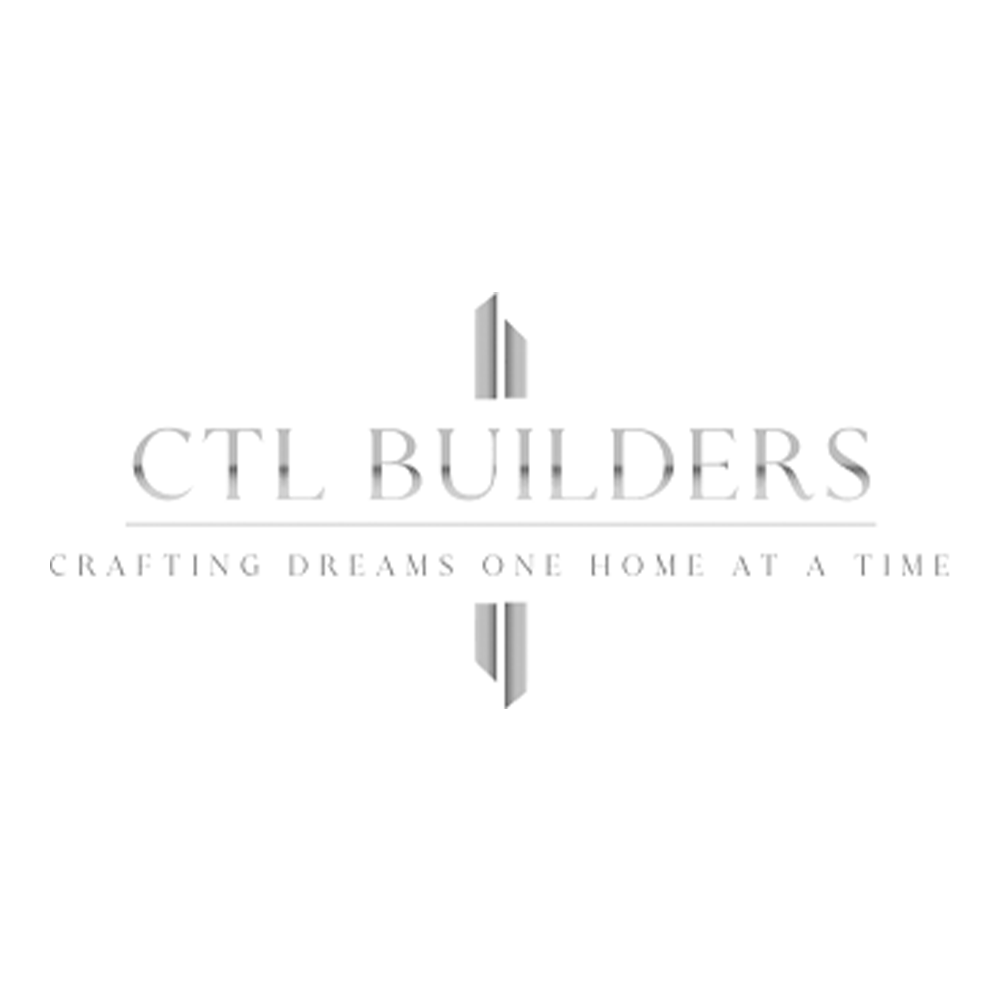 Logo for CTL Builders with the slogan "Crafting Dreams One Home at a Time" in black and gray tones.