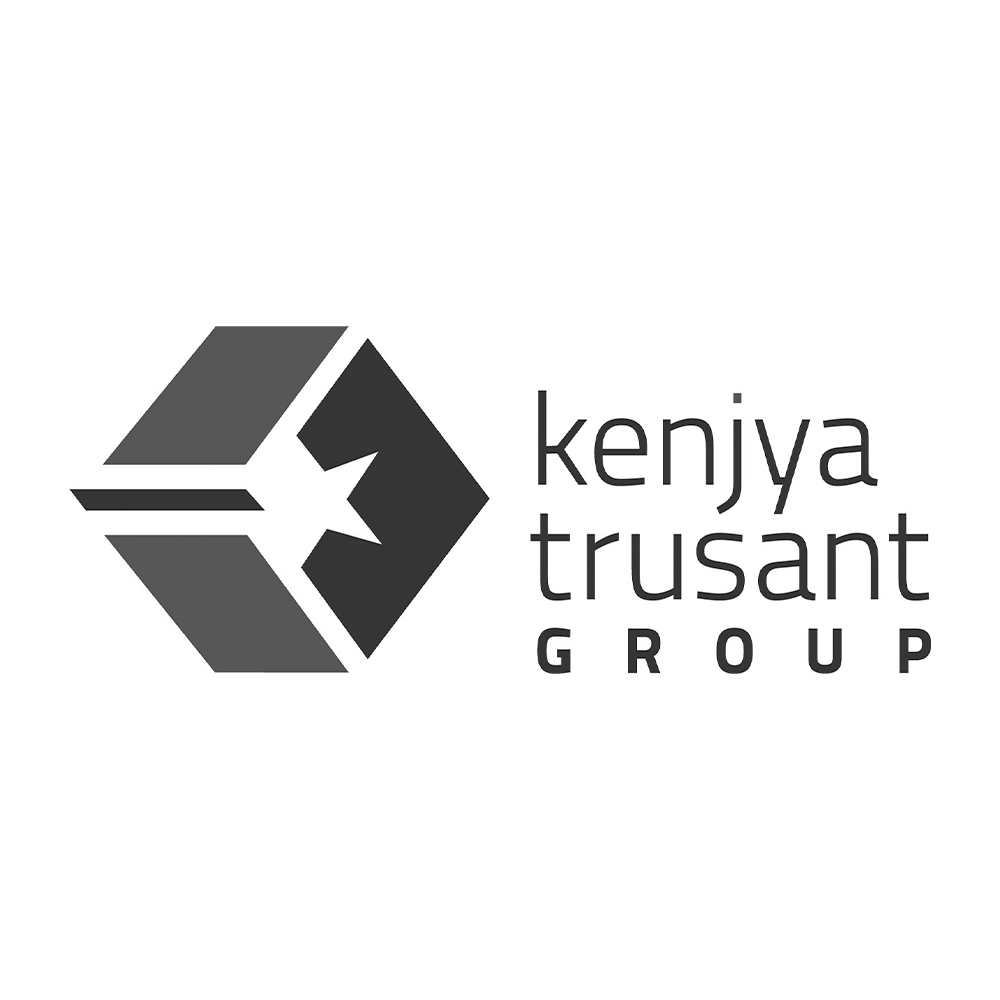 Kenya Trusant Group logo in black and white with a geometric design and the company's name.