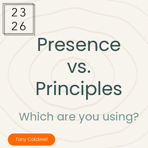 Presence vs. Principles: The Hidden Architectural Flaw That Keeps You Trapped in the Whirlwind