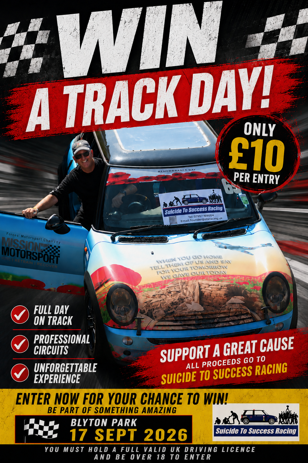 £10 Track Day Raffle