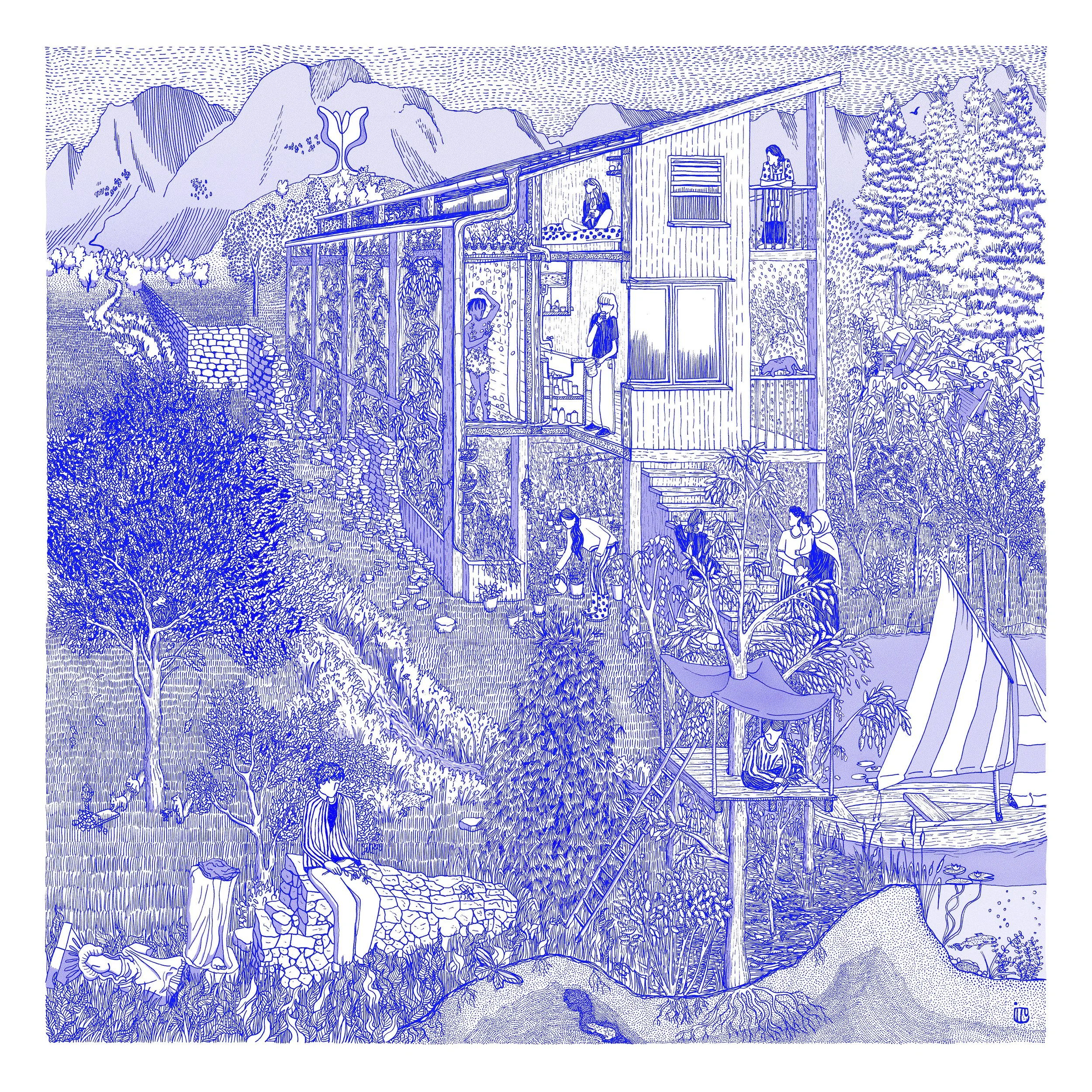 Le gîte, tirage d'art grand format