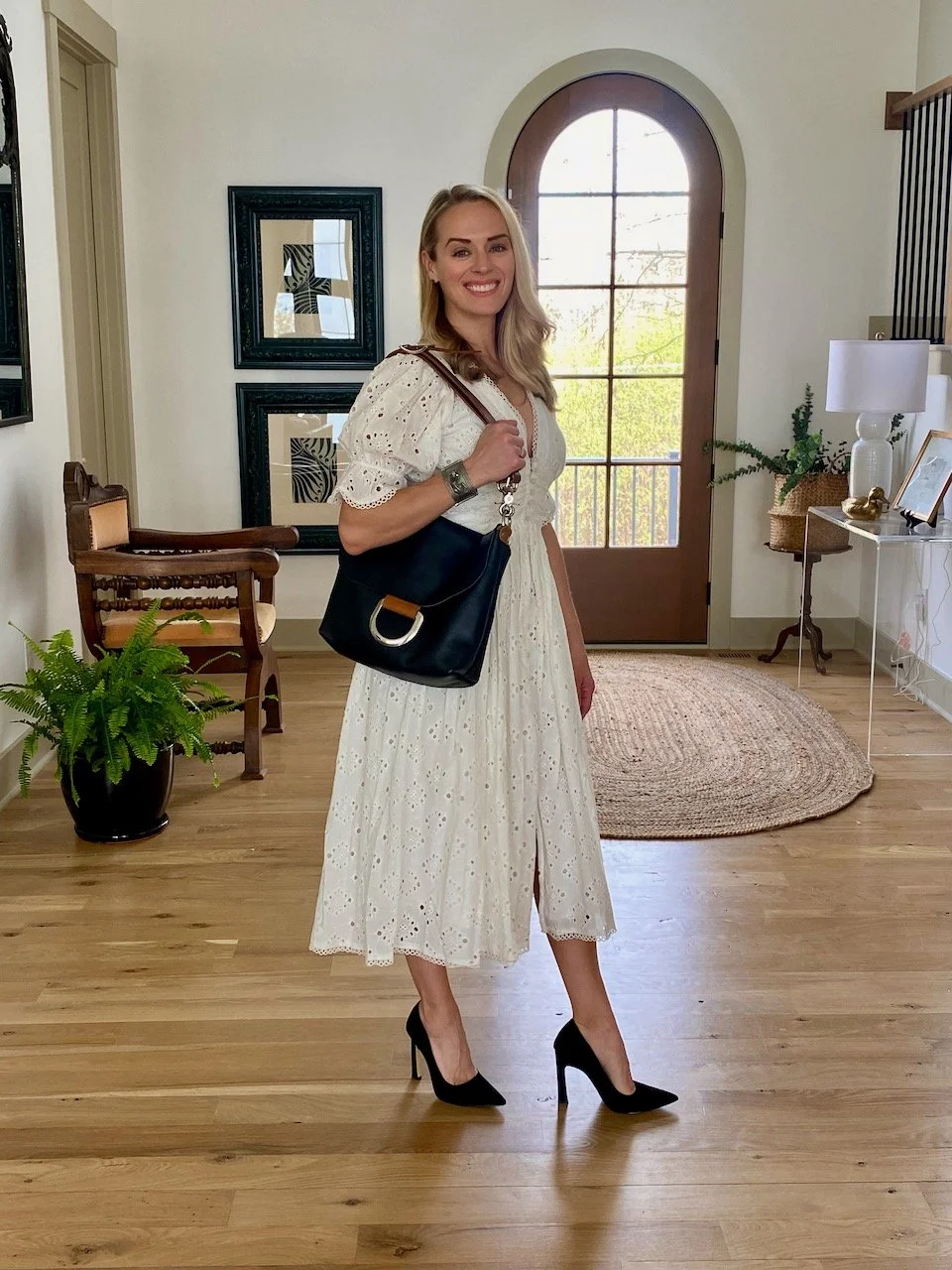The Bozeman Black Buckle Bag