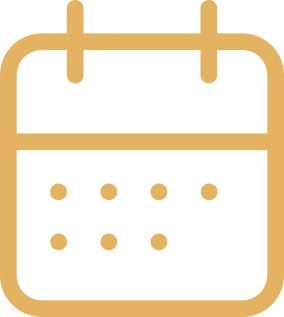 Icon of a calendar with pages and date dots