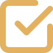Checkmark inside a square box