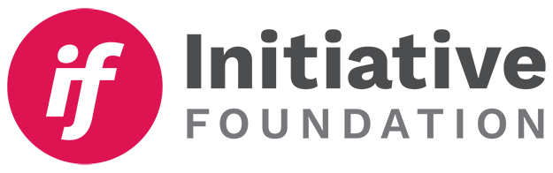 Logo of the if Initiative Foundation featuring a pink circle with black lowercase letters 'if' and gray text 'Initiative Foundation' to the right.