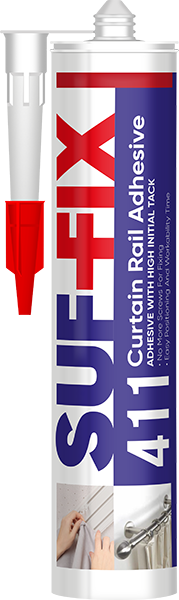 411 Curtain Rail adhesive
