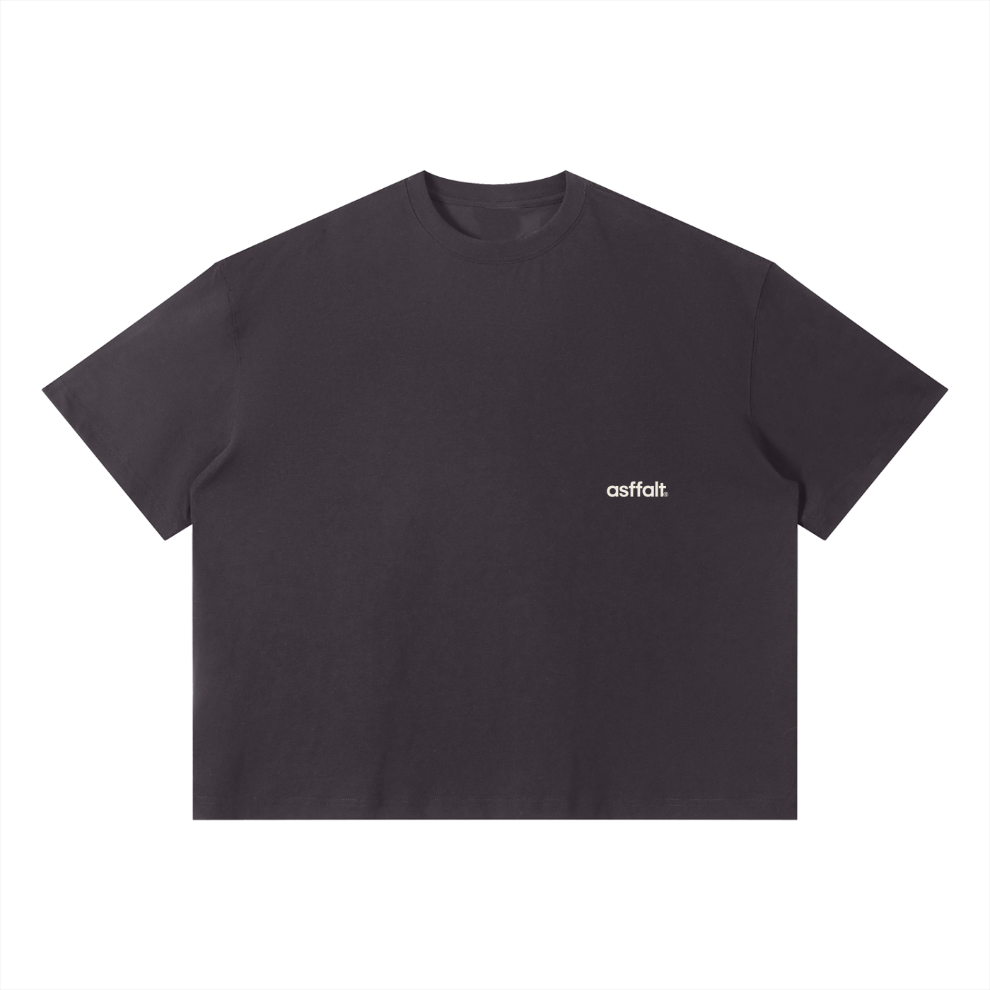 dark purple boxy t-shirt