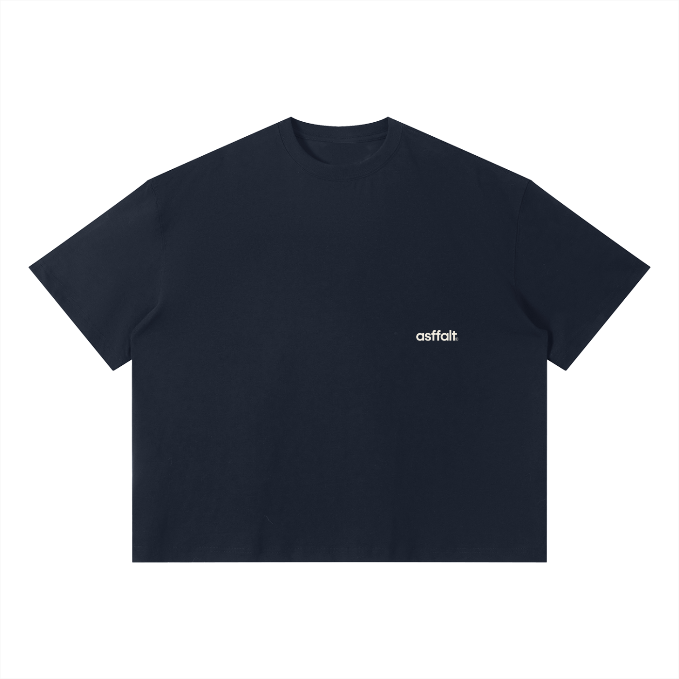 navy blue boxy t-shirt