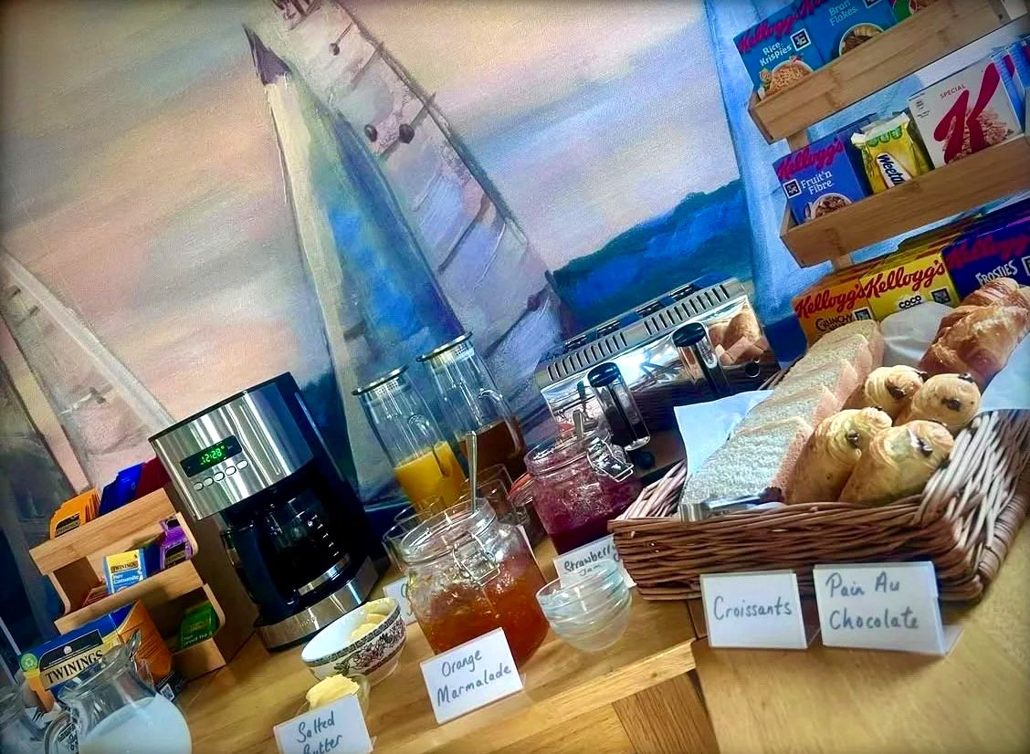 Britmead Guesthouse, Bed & Breakfast, Rope & Rudder, Continental Breakfast, Stay, Dine, Lounge, Relax, Explore, West Bay, Bridport, Dorset, Adventure, Overnight, Boutique, Terrace, Garden, James, Nina
