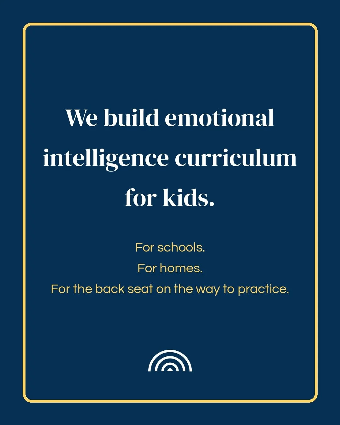 A classroom of twenty-four.
A kitchen table.
The back seat on the way to practice.

Same practice in all three.

A kid learns it once and it travels with them.
Curriculum and training for schools. Tools for families.