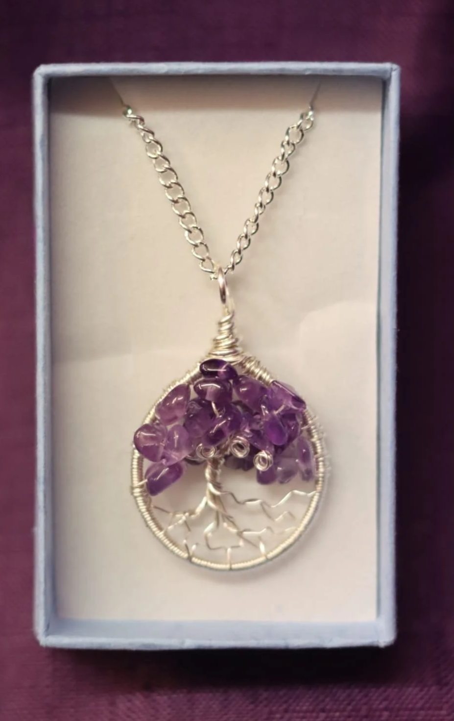 Amethyst Tree of Life Necklace