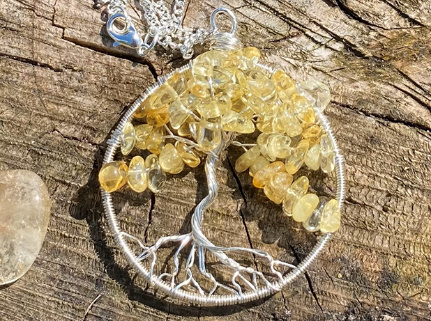 Citrine Tree of Life Necklace