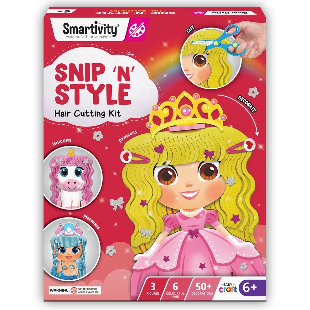 Snip 'N' Style Hair Cutting Kit | 6-8 years | DIY Activity Kit