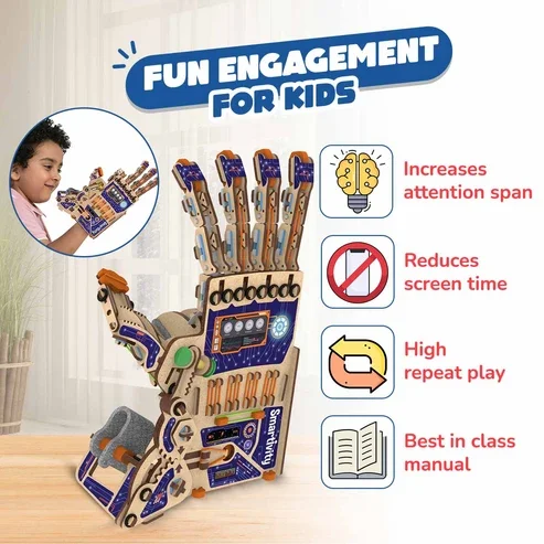 Robotic Mechanical Hand | Ages 8-14 years | Powerful Gripping