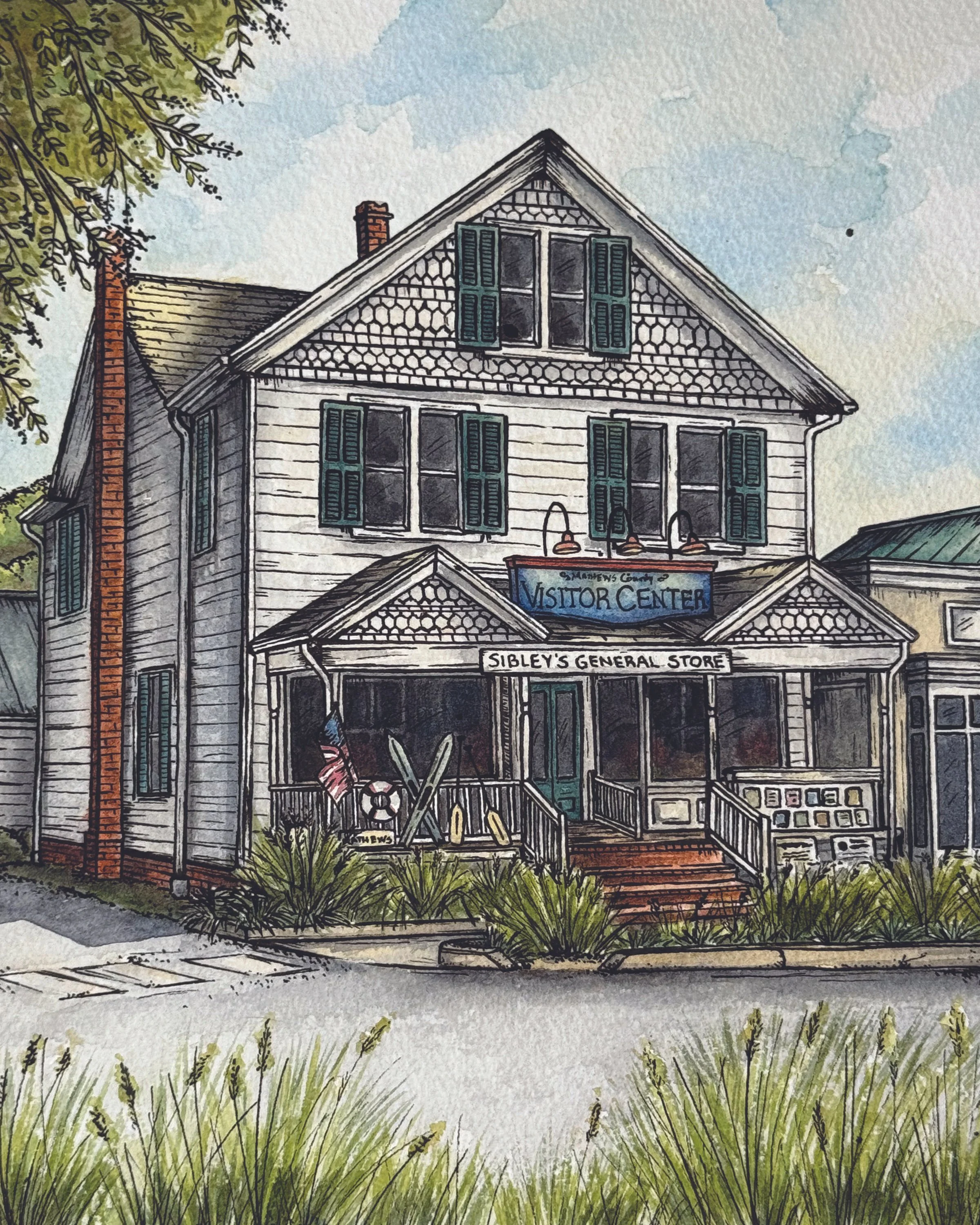 INK AND WATERCOLOR