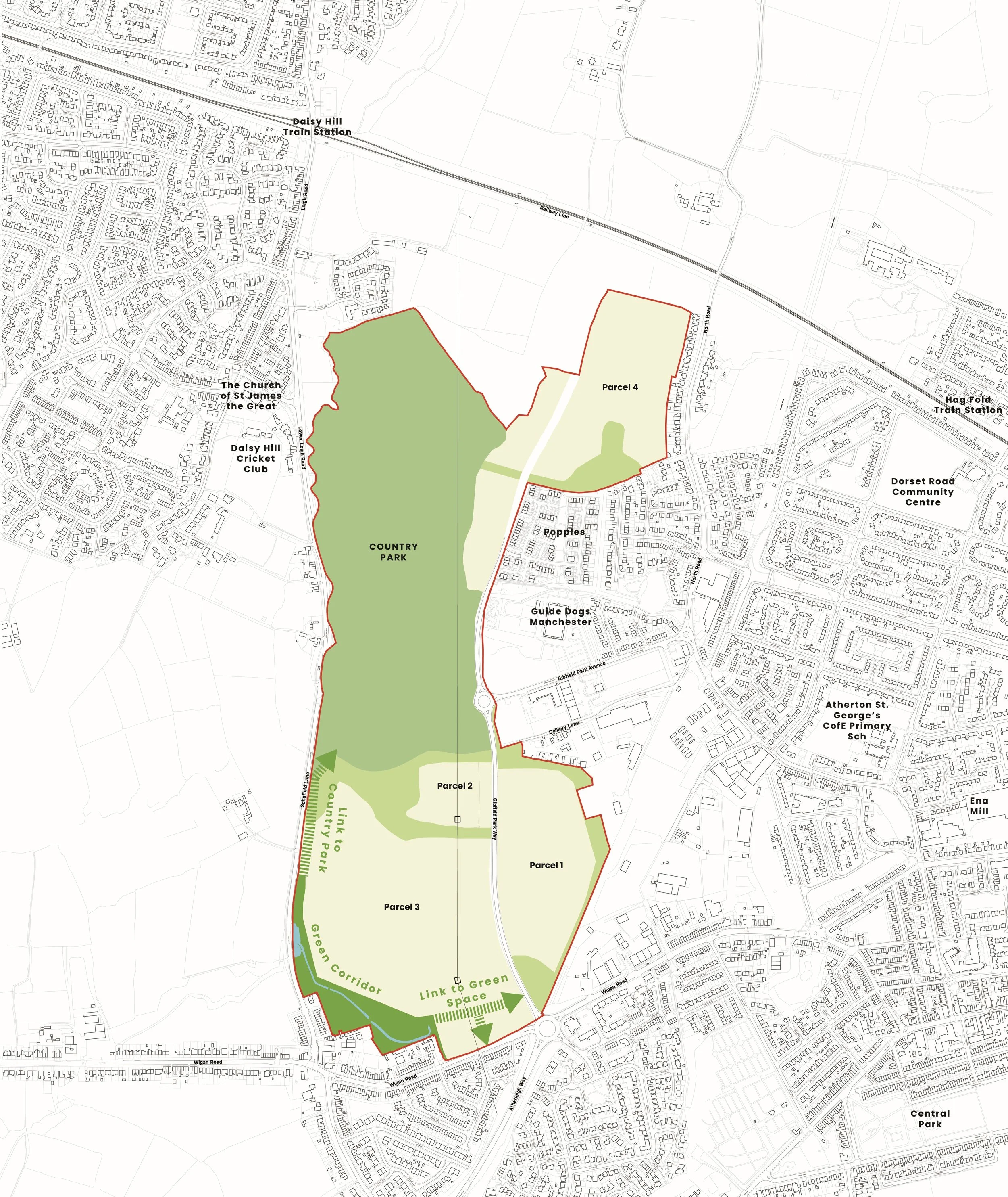 Framework masterplan phasing diagram