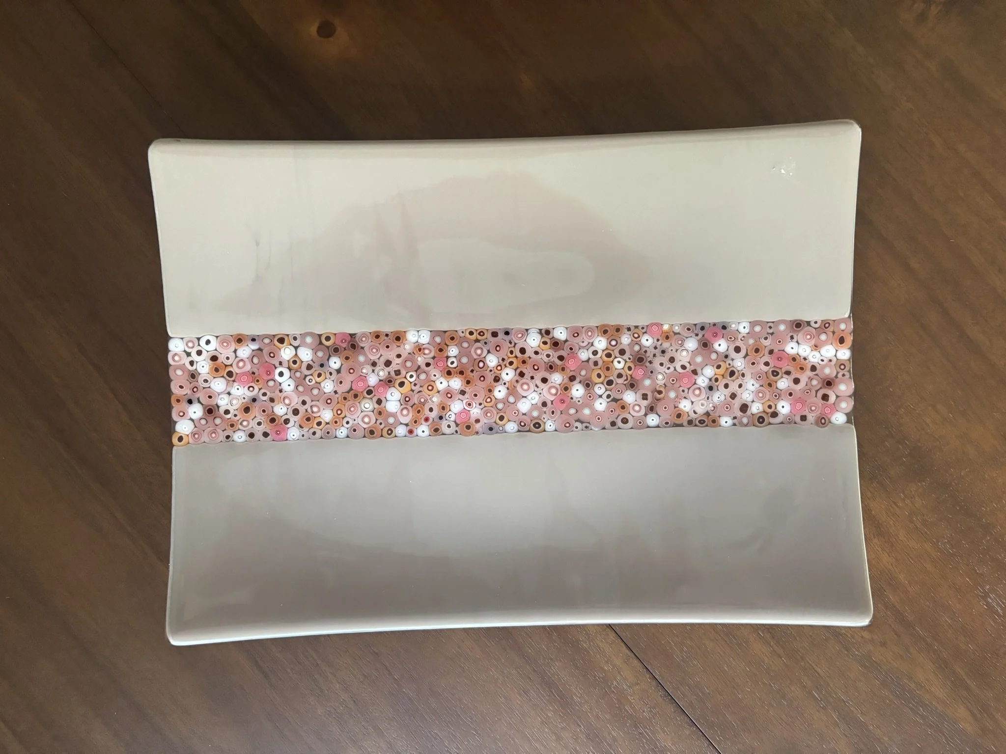 Suzanne Luntz Glass Lg rectangular serving platter
