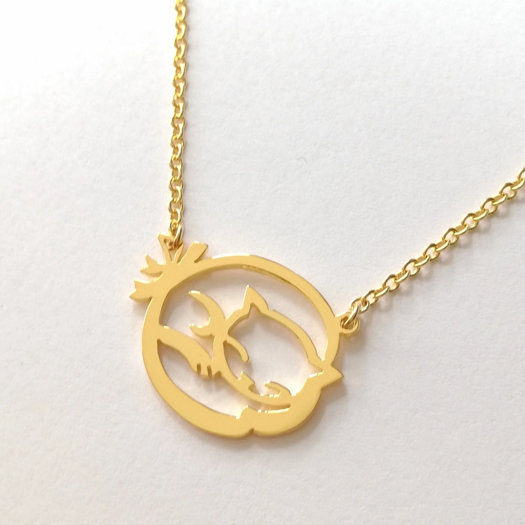 Cat in Hiragana necklace.jpg