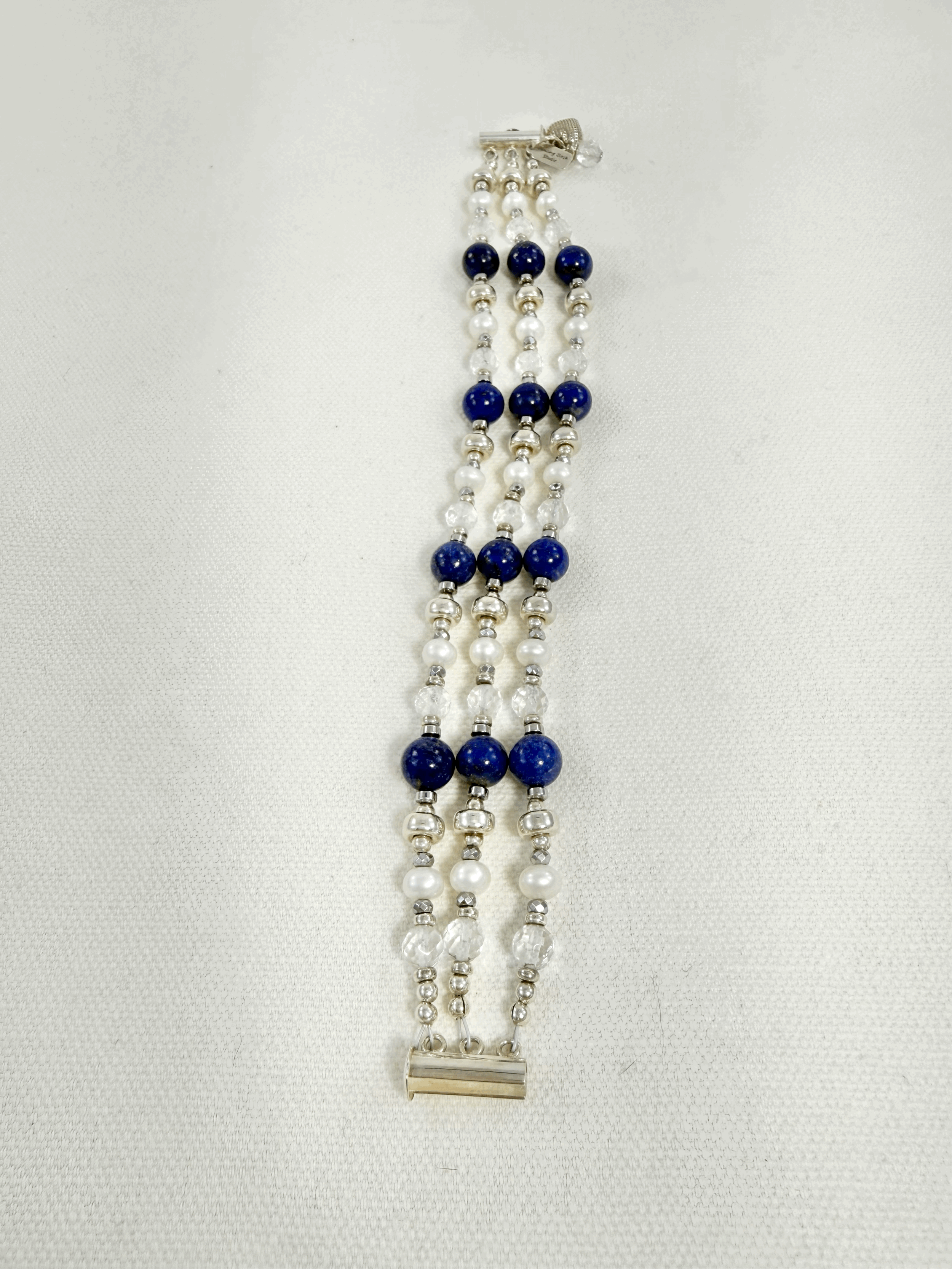 Dancing Birch Studios Bracelet - Triple strand Blue
