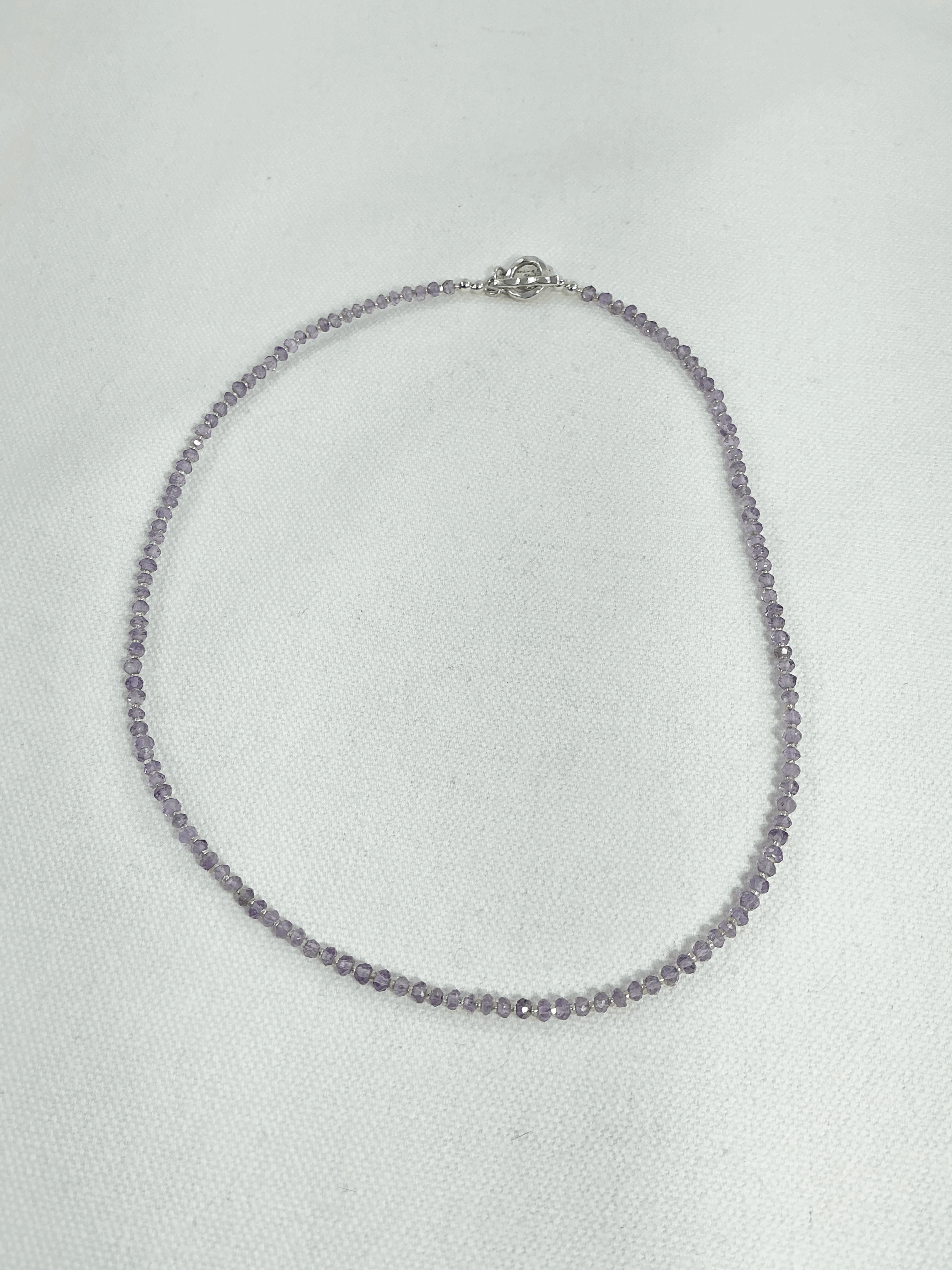 Dancing Birch Studios Necklace - pink amethyst short