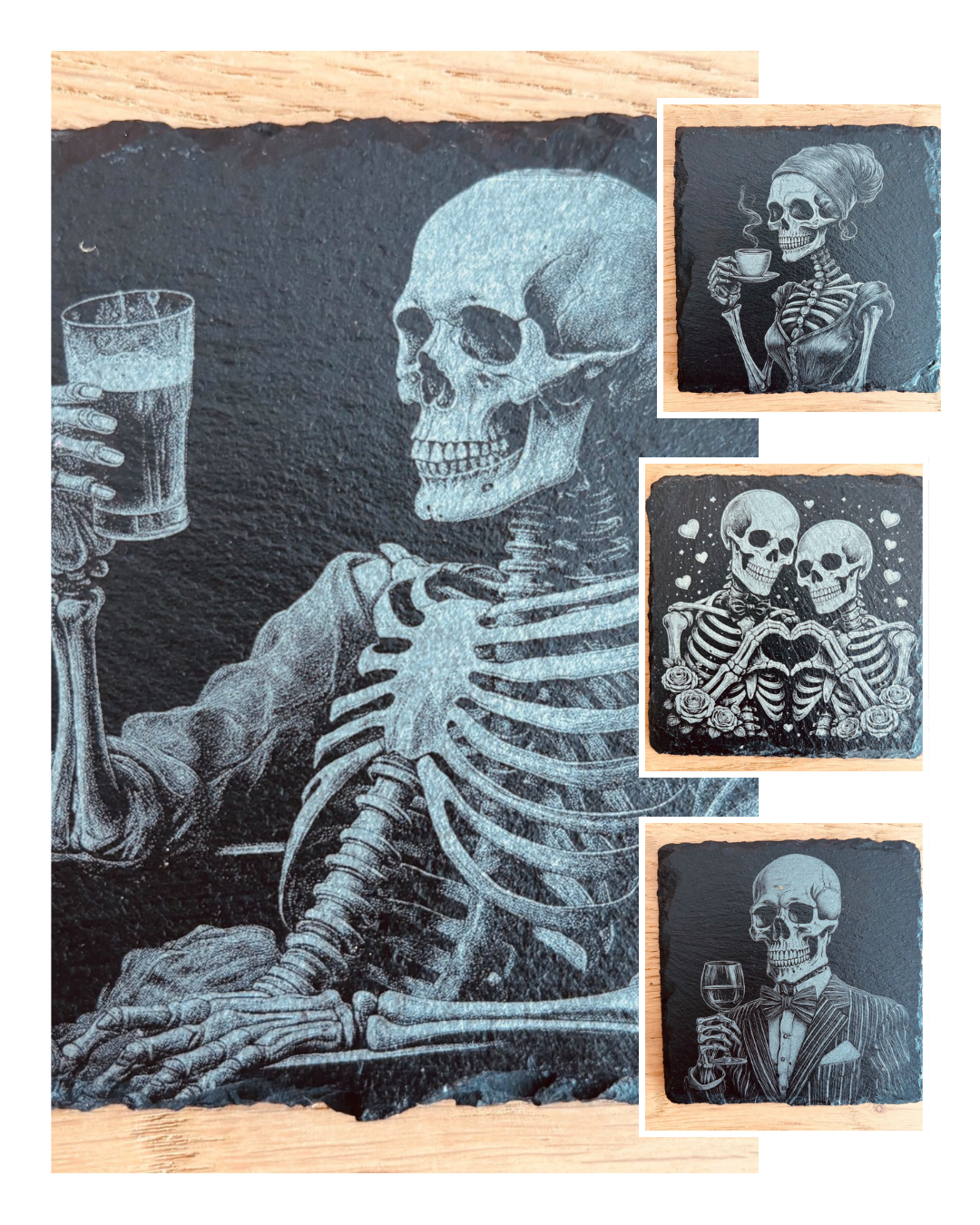 Wavelength Antiques Skeleton Coasters