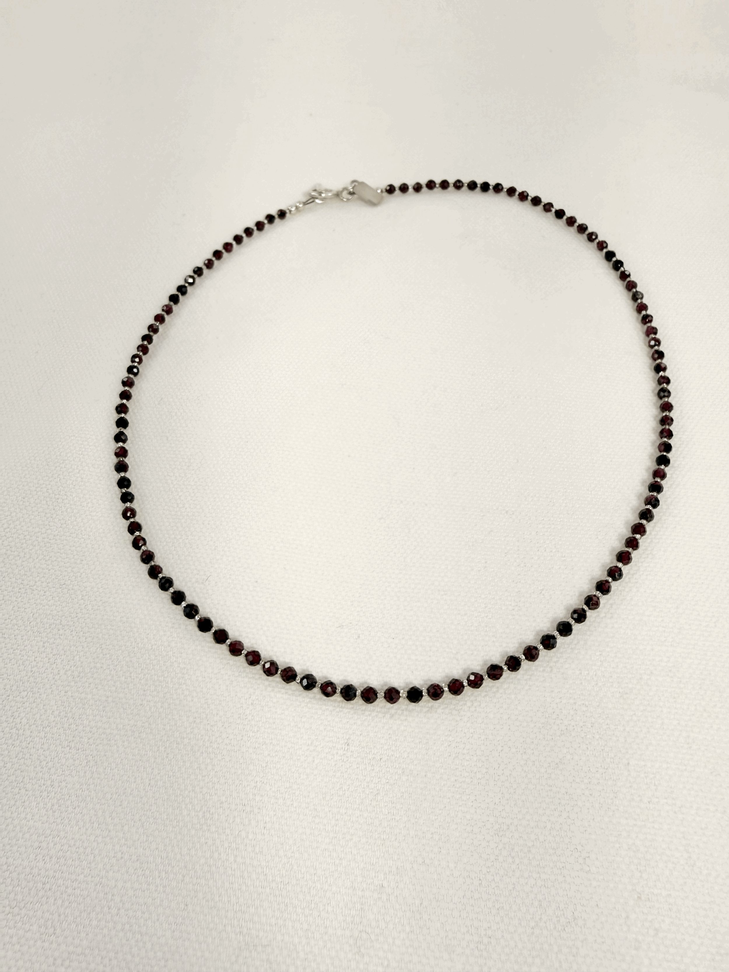 Dancing Birch Studios Necklace - red garnet short