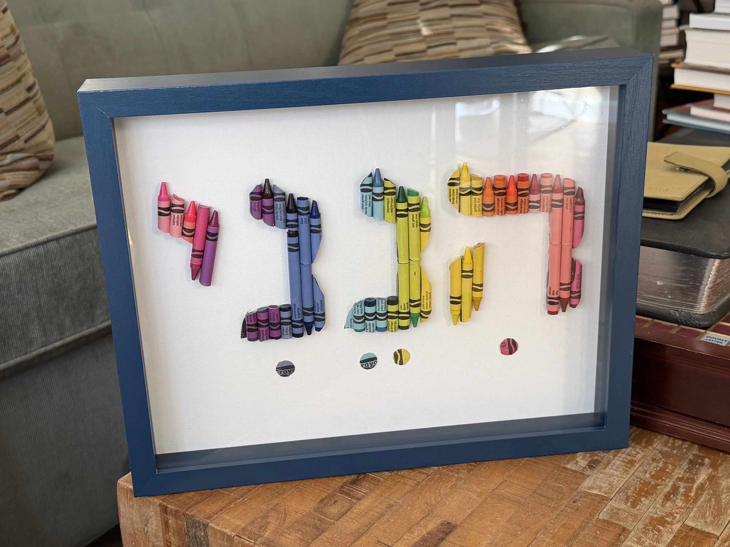 Masha Dasha 11x14 Judaica L Henini Rainbow Crayons