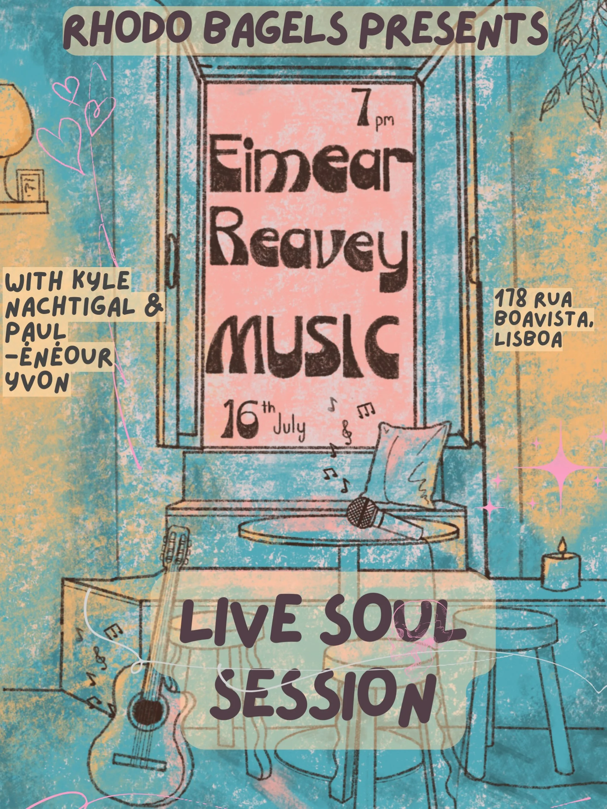 SUMMER SOUL SESSION 

Thursday 16th July, 19:00 🖤

An intimate evening of live neo-soul, R&amp;B and jazz at @rhodobagels 

Natural wine. Craft beer. Soulful music.

See you there.

Tickets on sale soon 👀