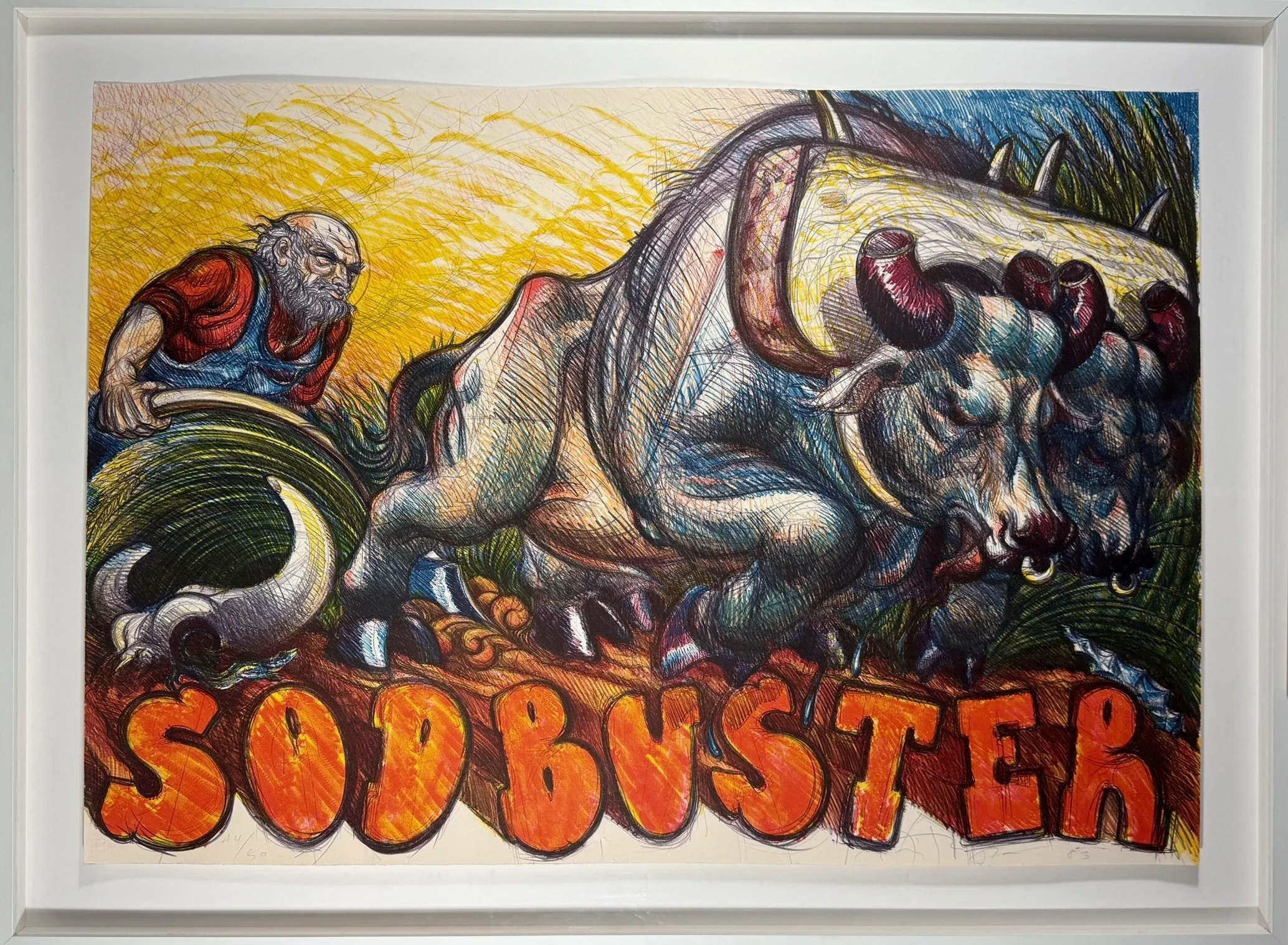 Sodbuster; San Isidro (44/50), 1983, Luis Jimenez
