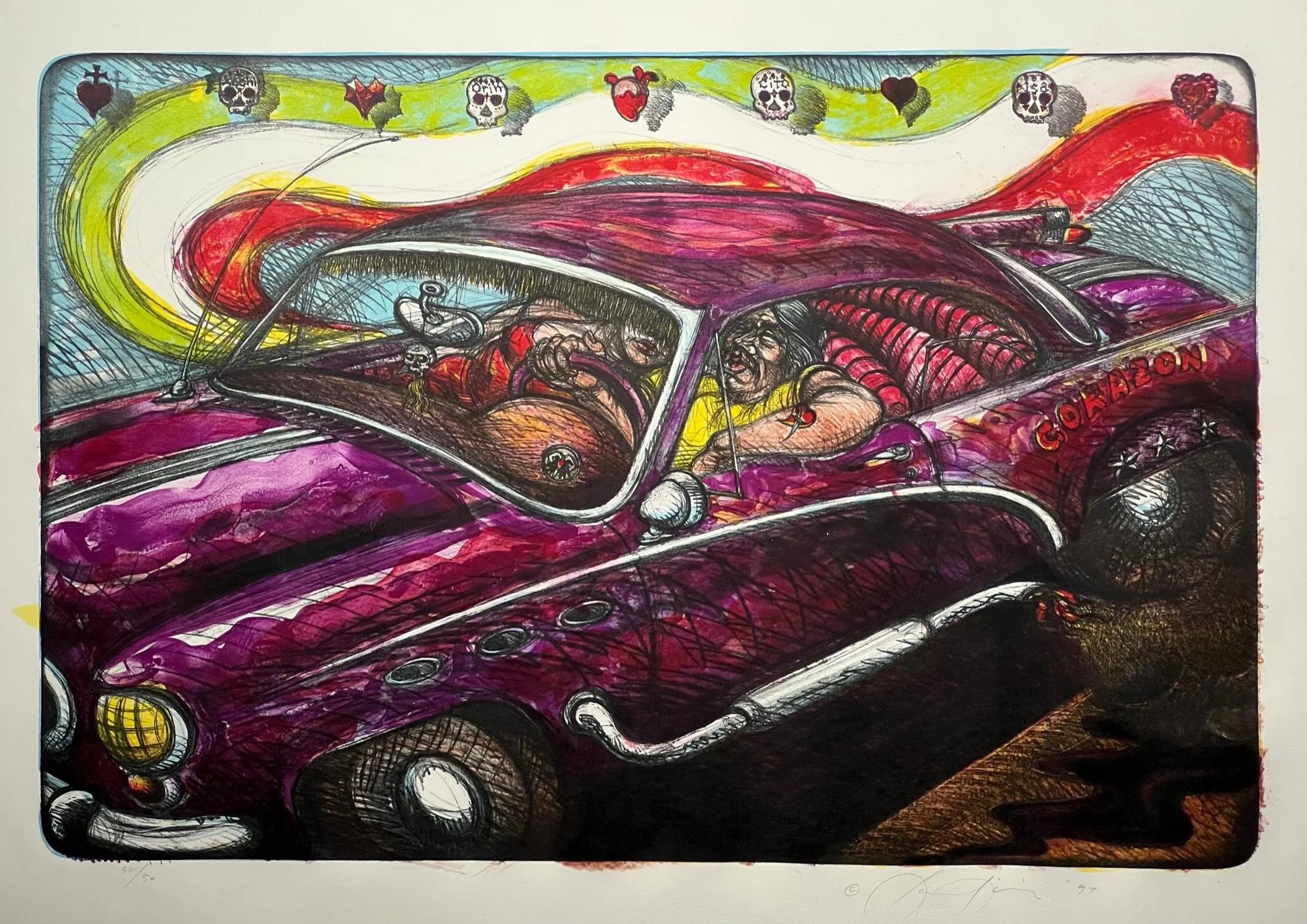El Corazon Lowrider, 1981, Luis Jimenez