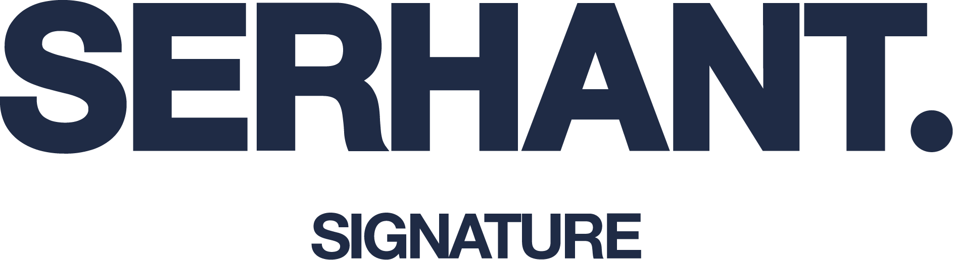 The image features the text 'SERICHT' in large bold letters and the word 'SIGNATURE' below it in smaller font, both in dark blue.