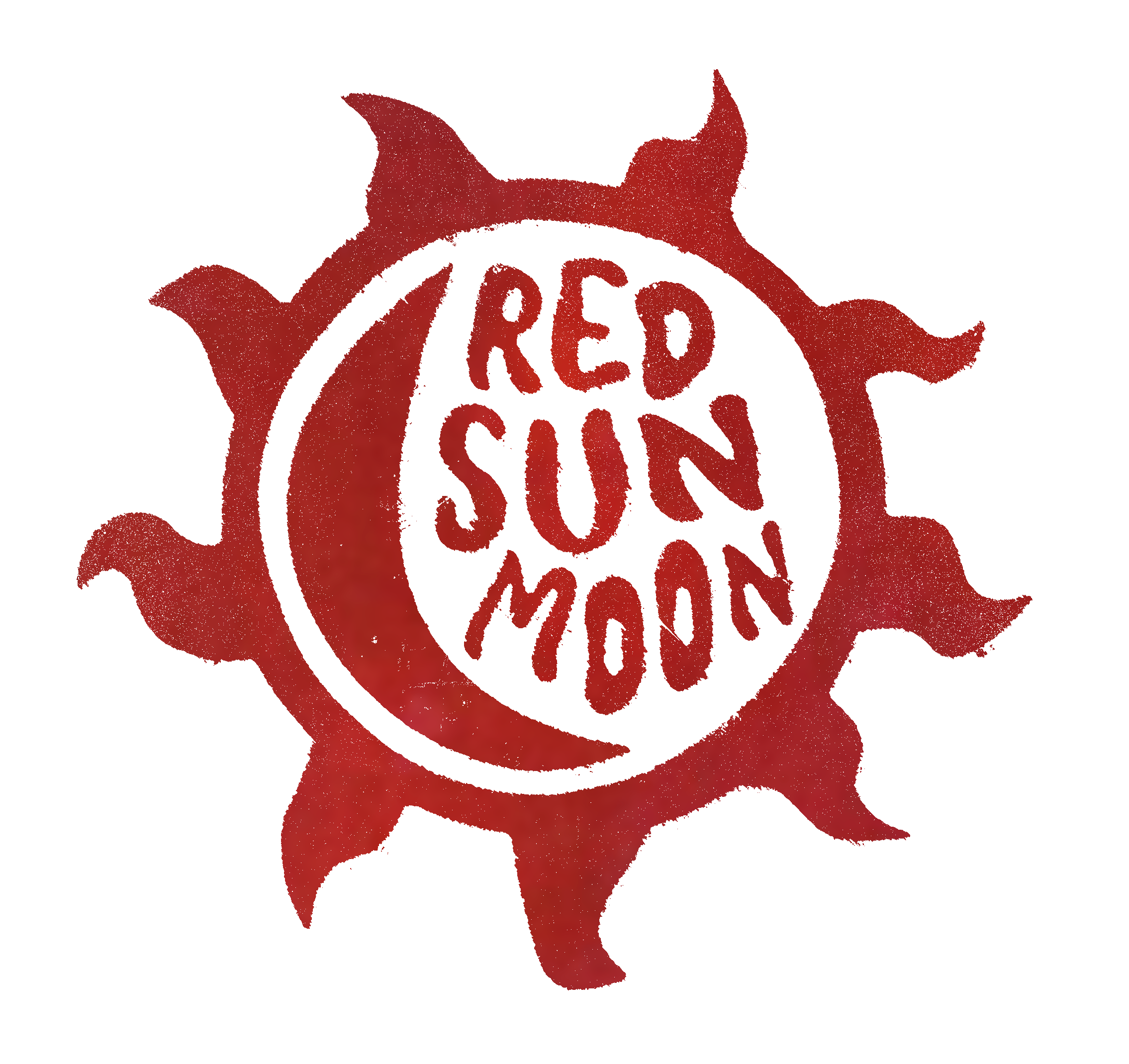 Red Sun Moon logo for an intimate live music venue in Hackney, East London.