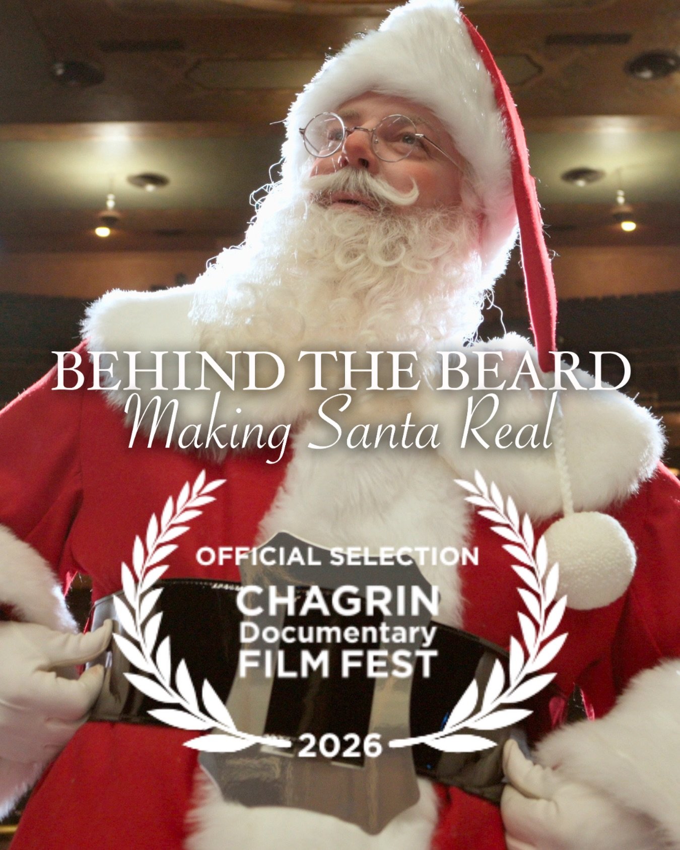 Thrilled to announce that Behind the Beard: Making Santa Real is an Official Selection of the 17th Chagrin Documentary Film Festival @chagrinfilmfest , one of the premier documentary film festivals in the United States! They are dedicated to bringing