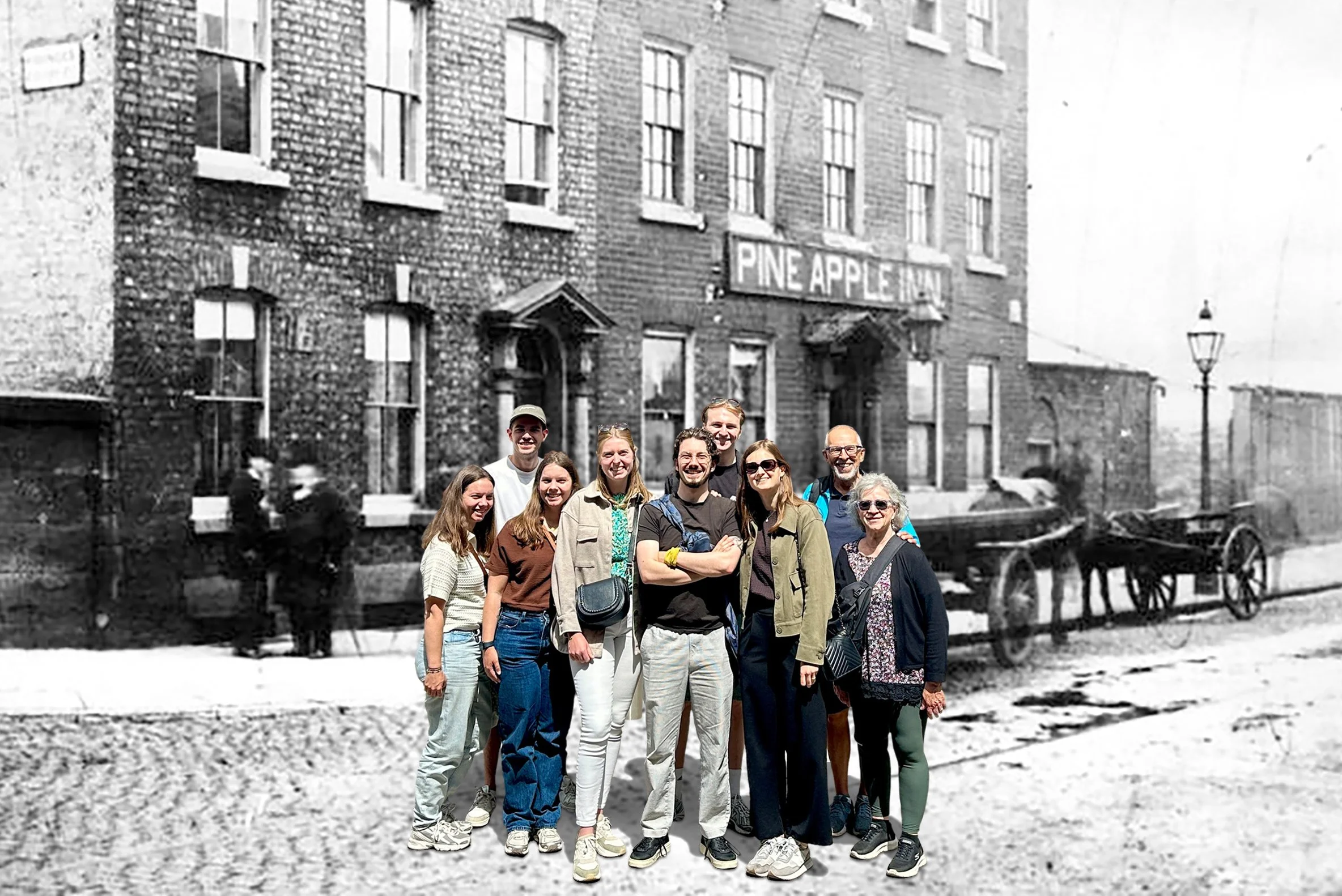 Step Into the Past Photo Montage