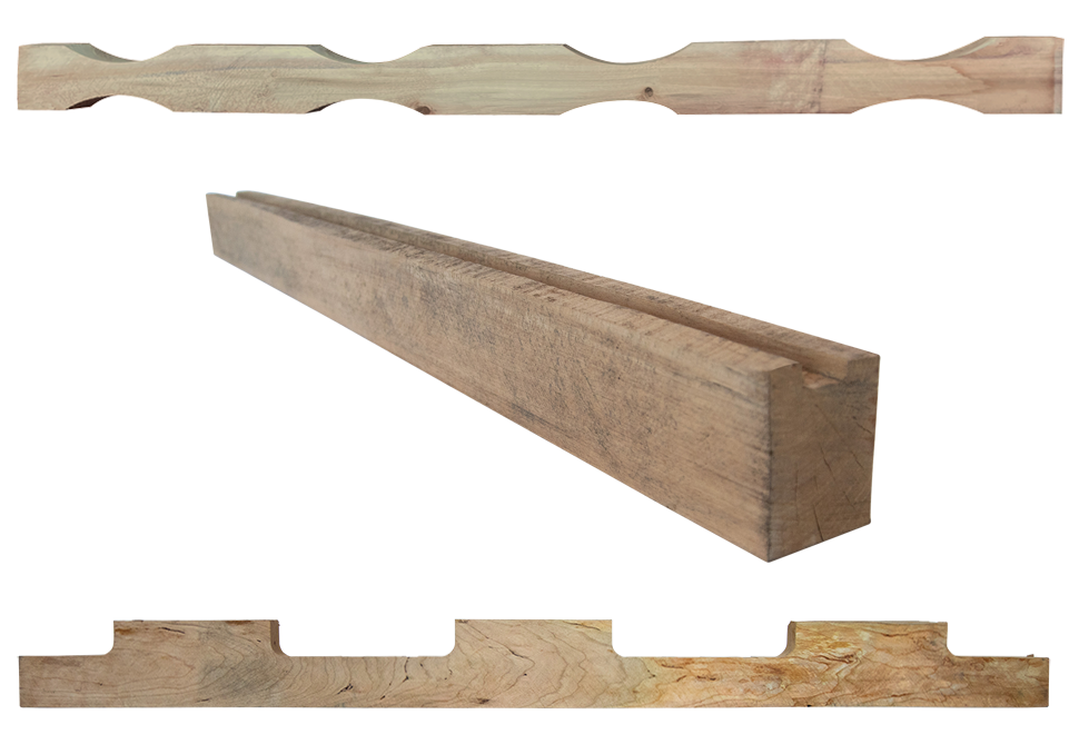 3 samples of wood dunnage
