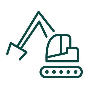graphic of an excavator