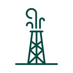 oil and gas icon of oil well