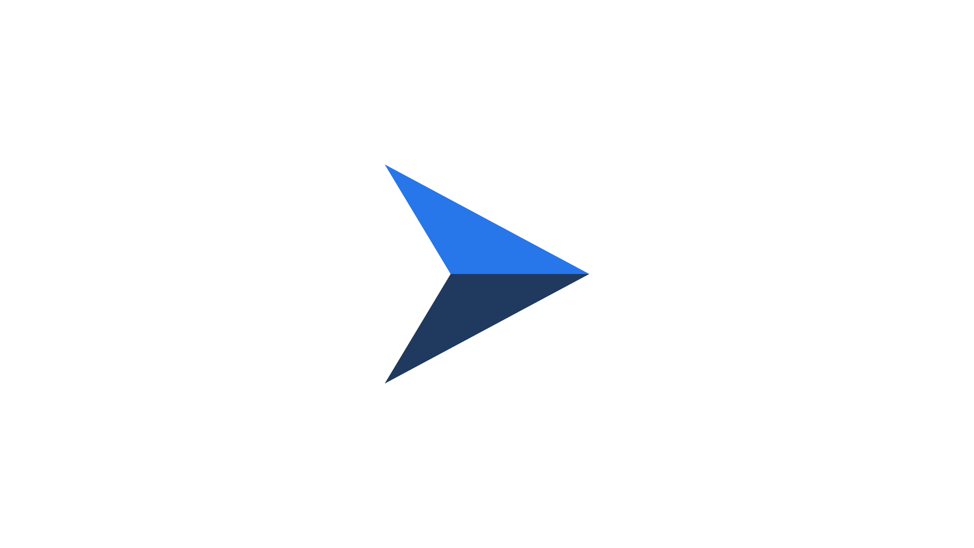 A blue arrow pointing to the right, serving as a bullet point.
