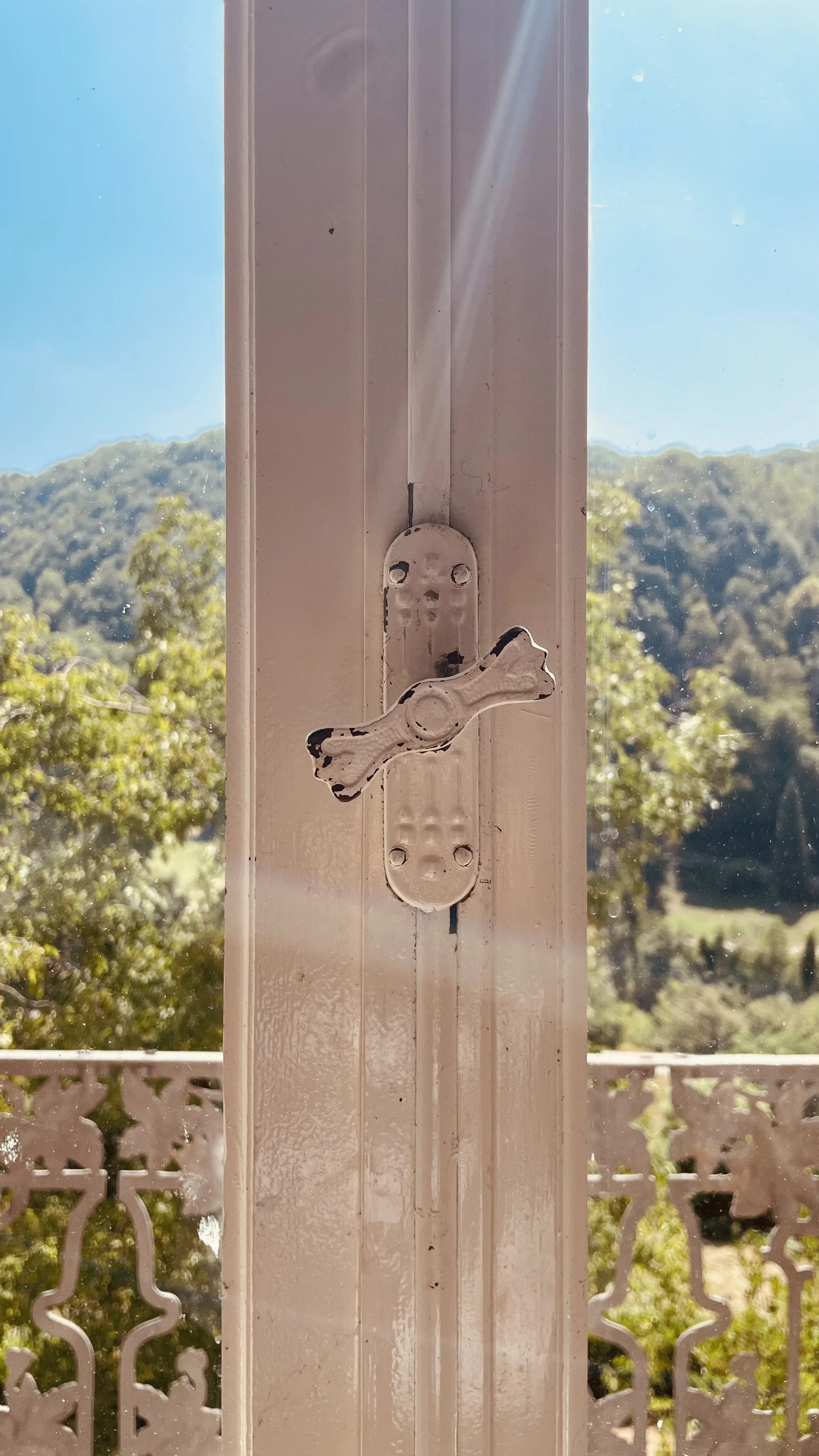 View over the Piedmont countryside from Villa Oberti in the peaceful Corsaglia Valley