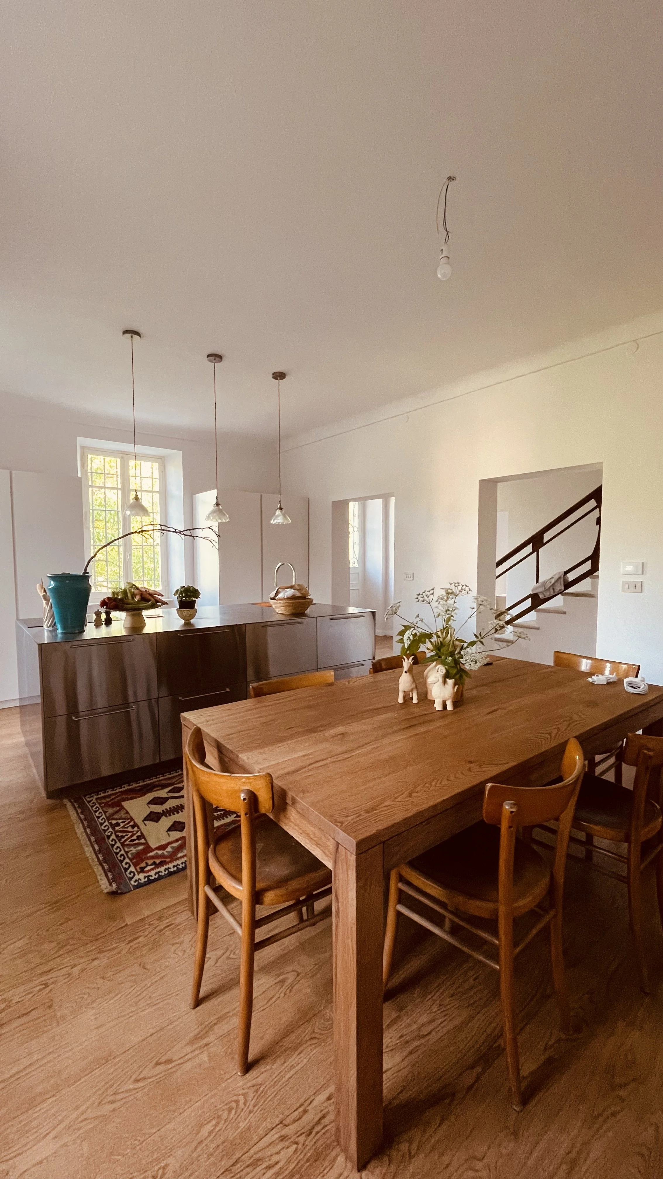 The Kitchen at Villa Oberti, a bright and welcoming space in a charming private villa near Mondovì in Piedmont