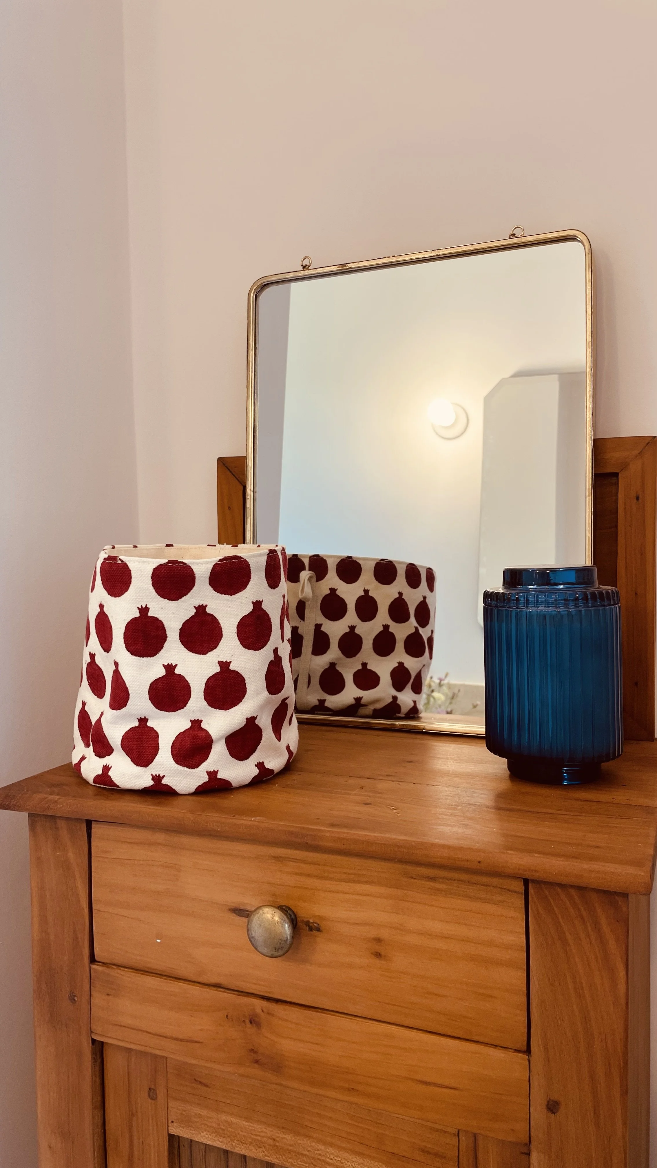 Antique wooden cabinet and decorative details at Villa Oberti, a historic private villa in Piedmont