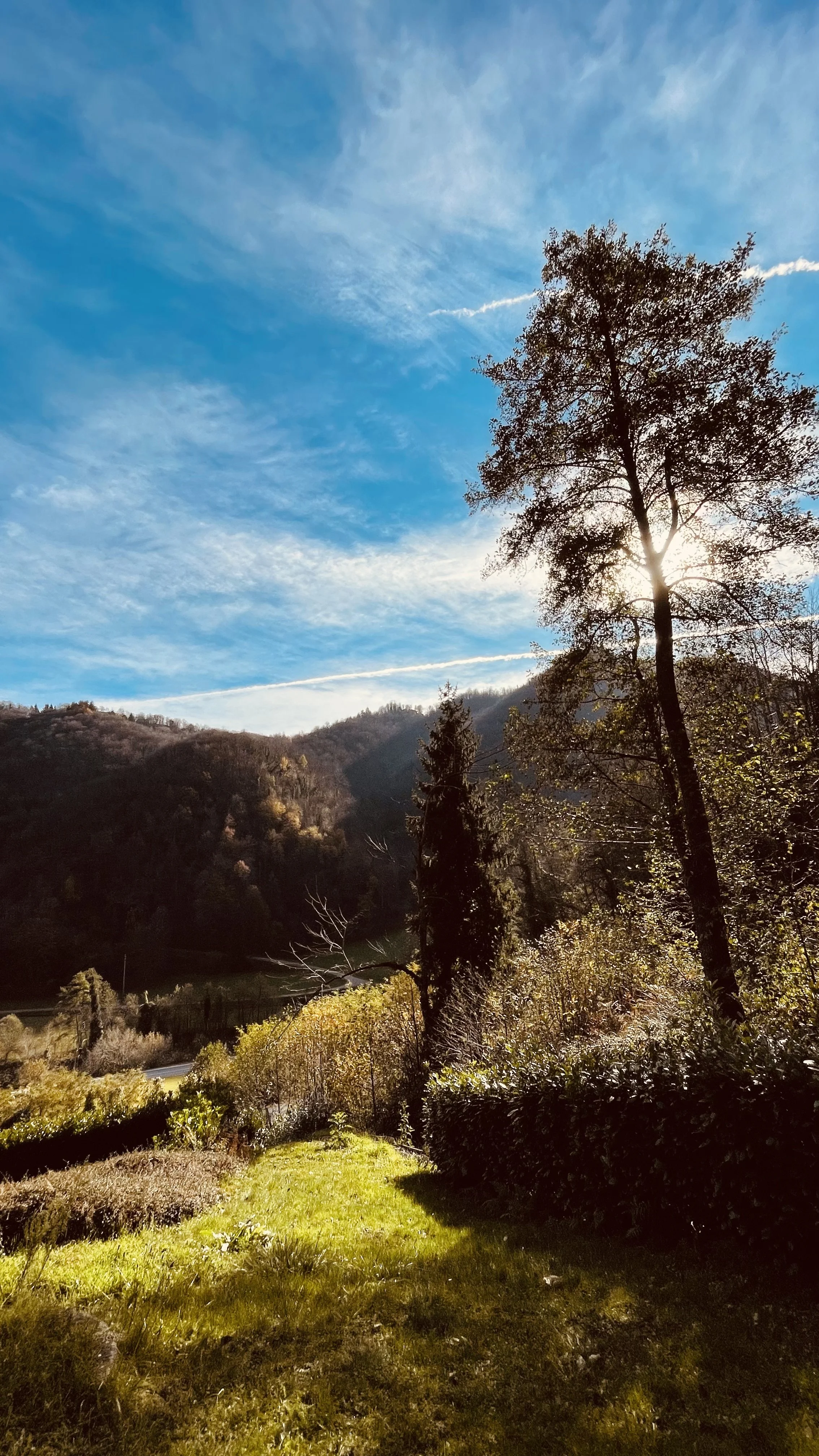 Sunset over the Piedmont countryside from Villa Oberti, a private retreat near Mondovì
