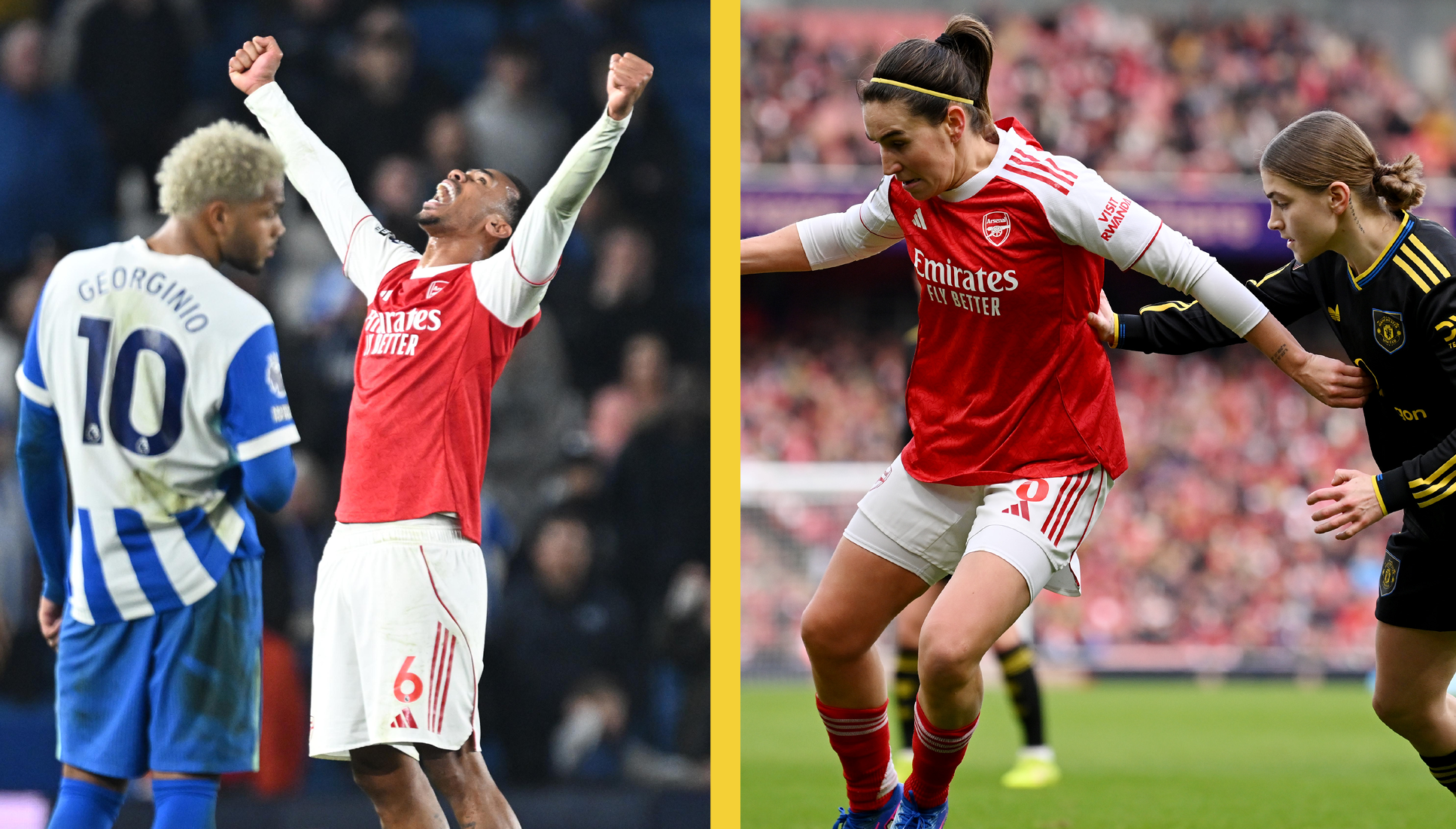 Double Header Saturday! Brighton v Arsenal AND Arsenal Women v Manchester United