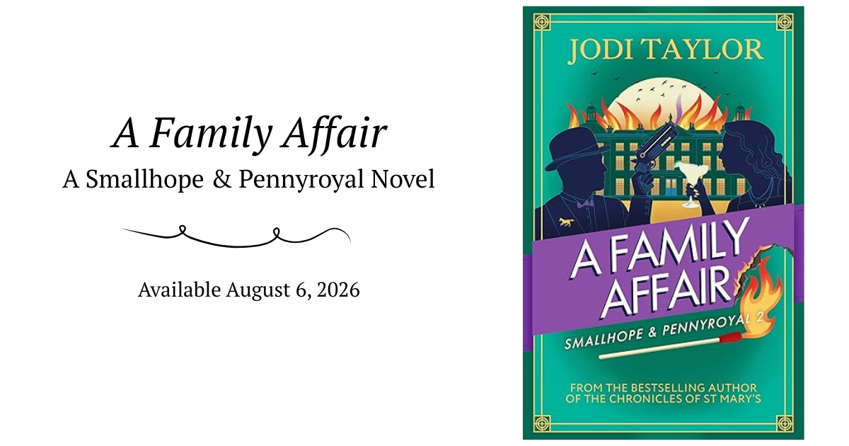 A Family Affair novel cover image with text A Family Affair, A Smallhope & Pennyroyal Novel, Available August 6, 2026