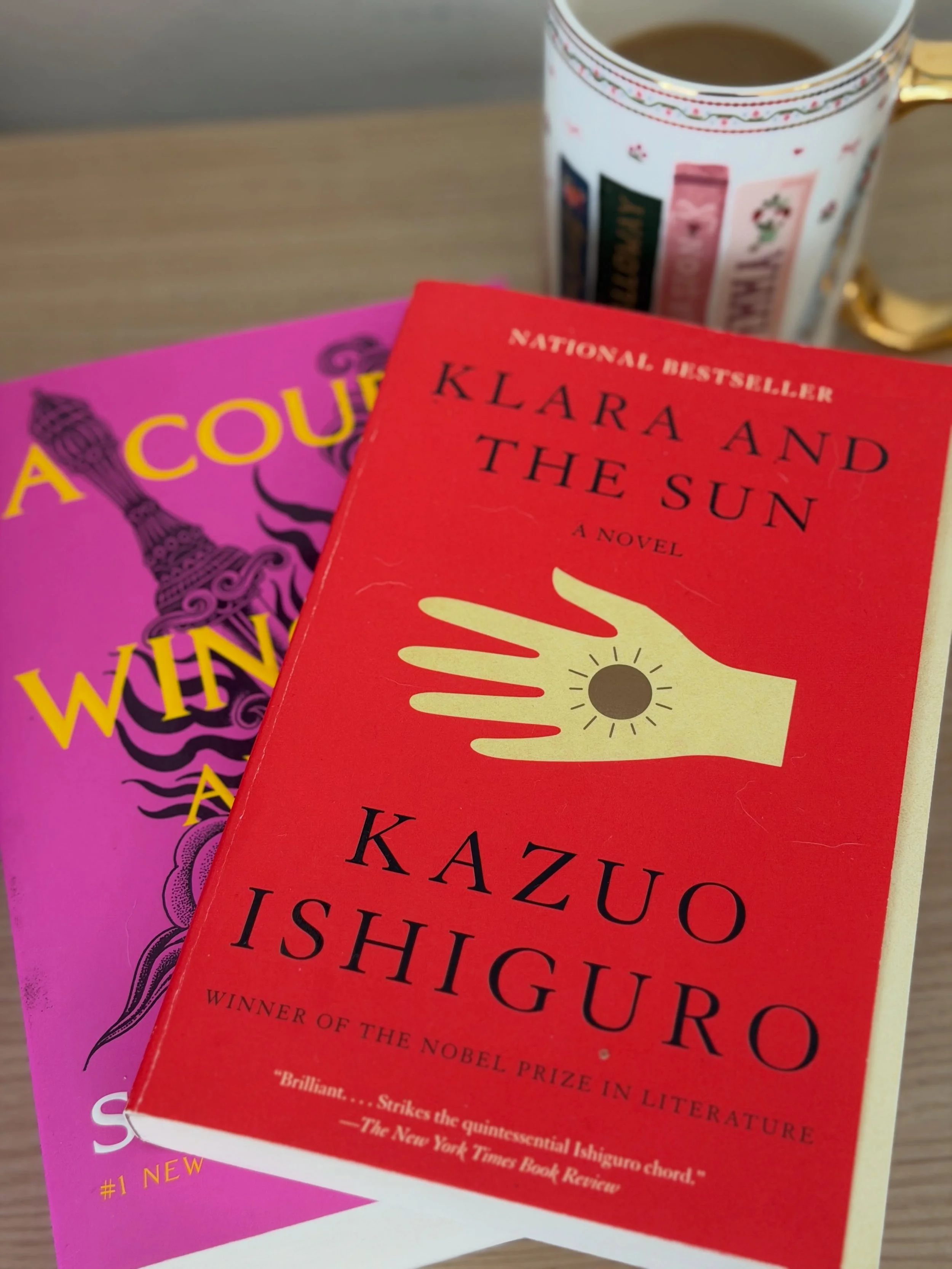 Happy Sunday! What&rsquo;s everyone reading today? 

I&rsquo;m finishing up Klara and the Sun for book club and feverishly trying to finish my ACOTAR reread before the end of October! 

I&rsquo;m also in the process of doing a dev edit for a fantasy 