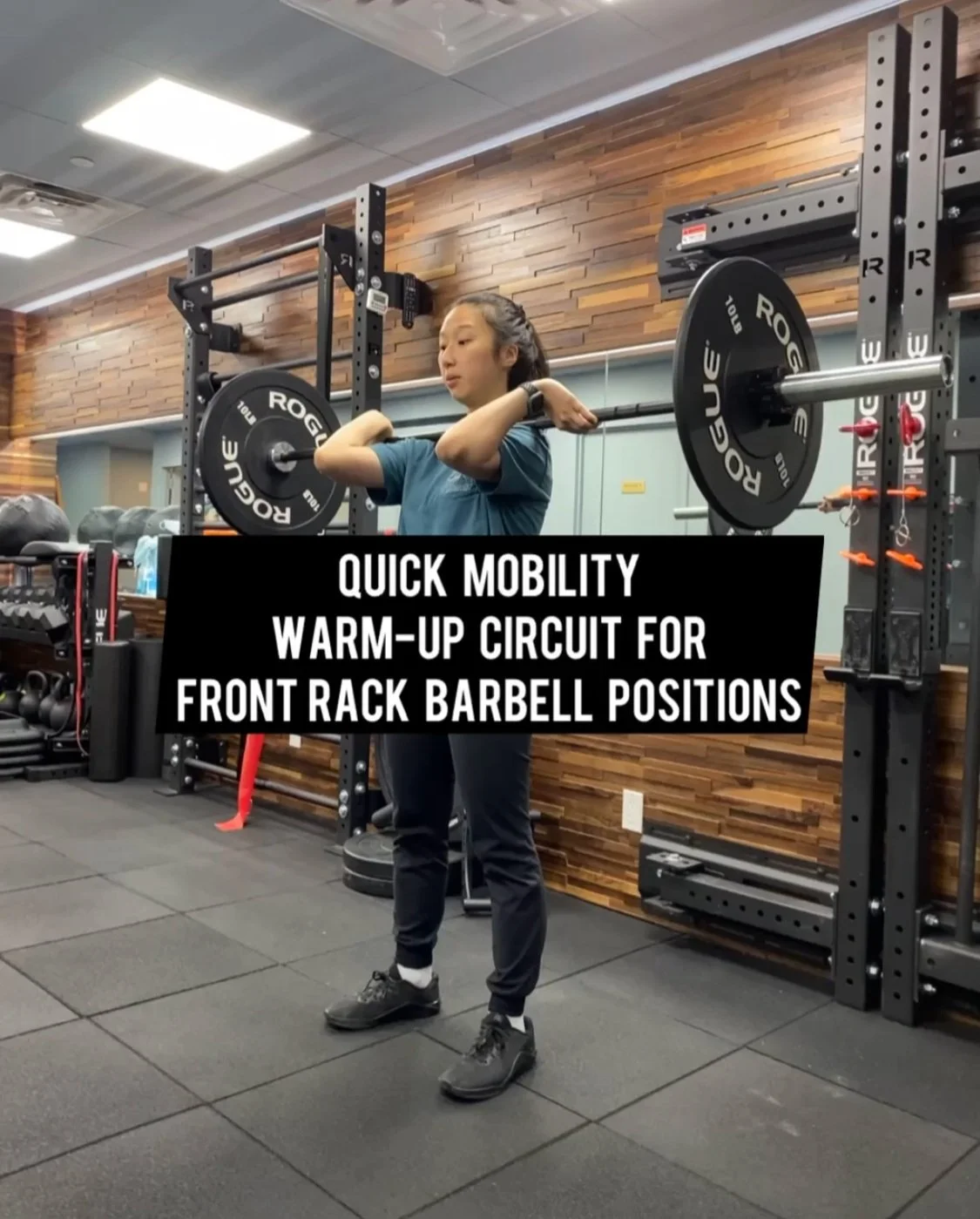 Warm-Up Circuit to Improve Your Front Rack Barbell Position