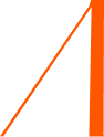 letra A naranja