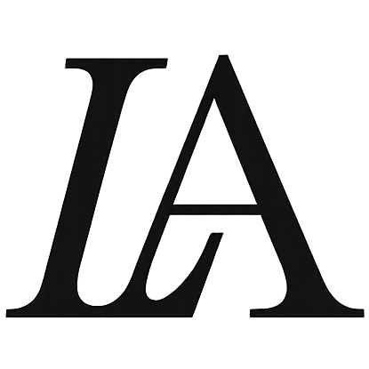 Black silhouette of the letters 'I', 'A' and 'A' overlayed on a dark background.
