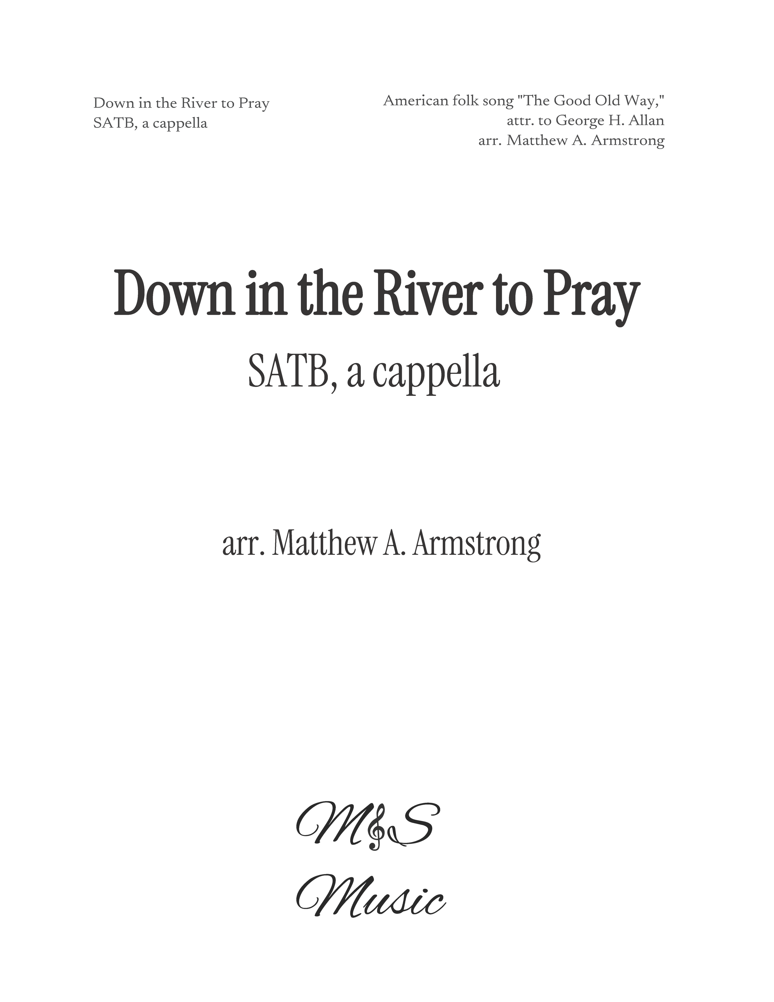 Down in the River to Pray
